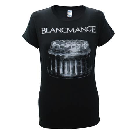 Ladies Black Blank Glass T-Shirt - Blancmange