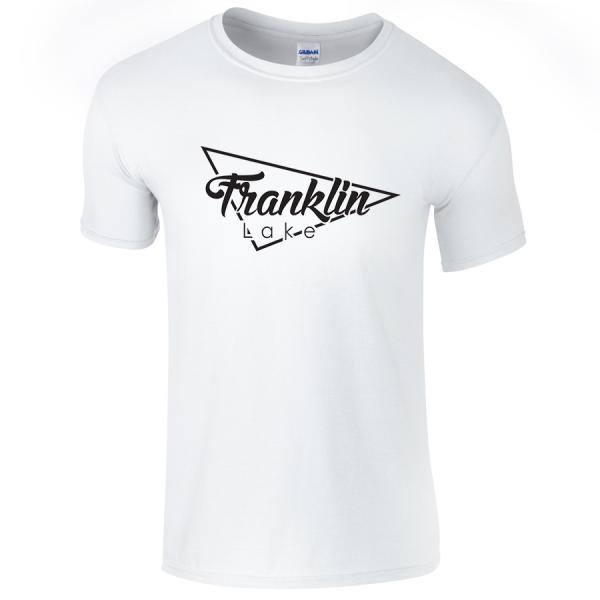 Logo White Unisex T-Shirt - Franklin Lake
