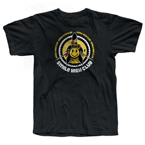 Smile High Club Black T-Shirt - Fatboy Slim