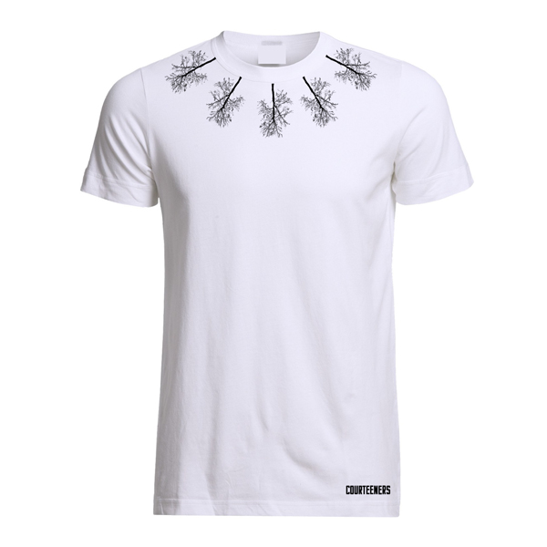 Neckline Trees White T-Shirt - Courteeners