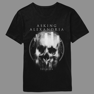 The Black Album Black T-Shirt - Asking Alexandria