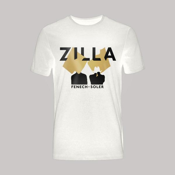 Zilla Silhouette White T-Shirt - Fenech-Soler