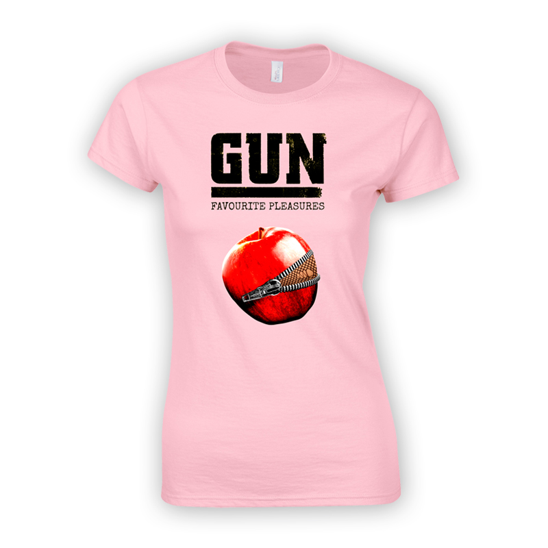 Favourite Pleasures Pink Ladies T-Shirt - Gun