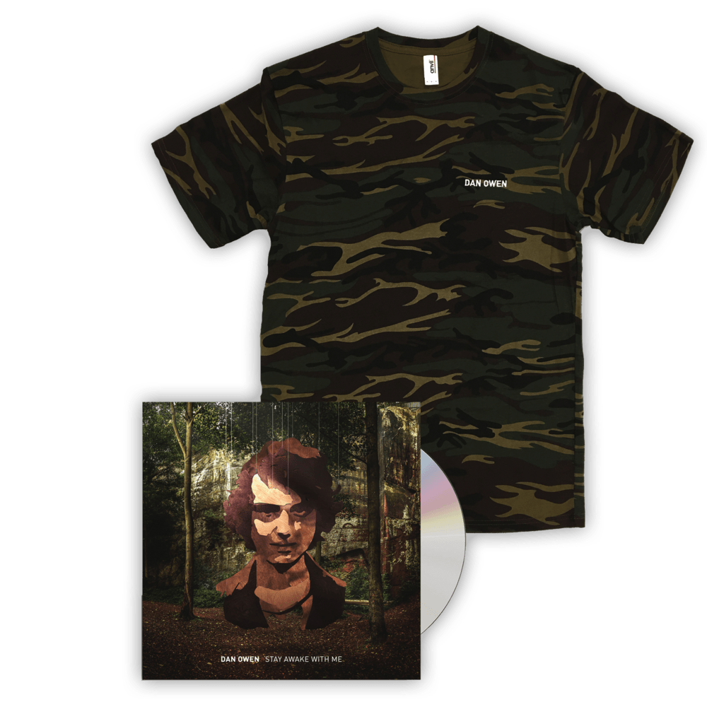 Camo T-Shirt + Stay Awake With Me CD Album - Dan Owen