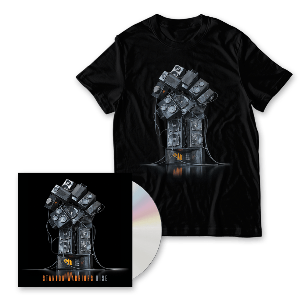 Rise CD Album (Includes Rise DJ Mix CD) + Album Art T-Shirt - Stanton Warriors