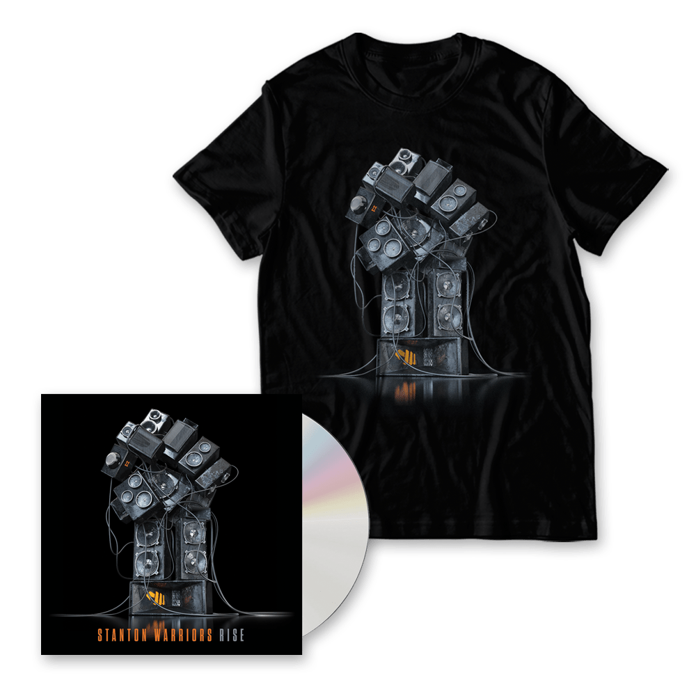 Rise CD Album (Includes Rise DJ Mix CD) + Album Art T-Shirt - Stanton Warriors
