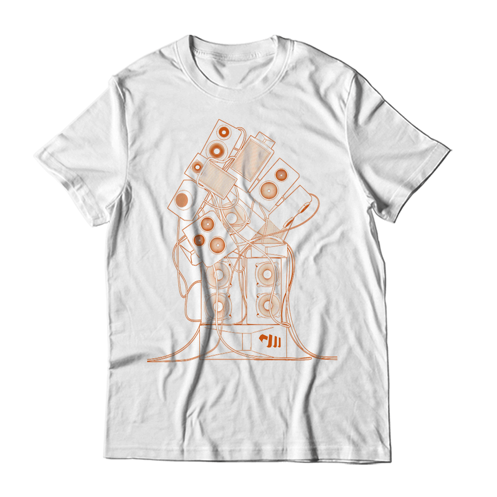 Orange Wireframe T-Shirt - Stanton Warriors