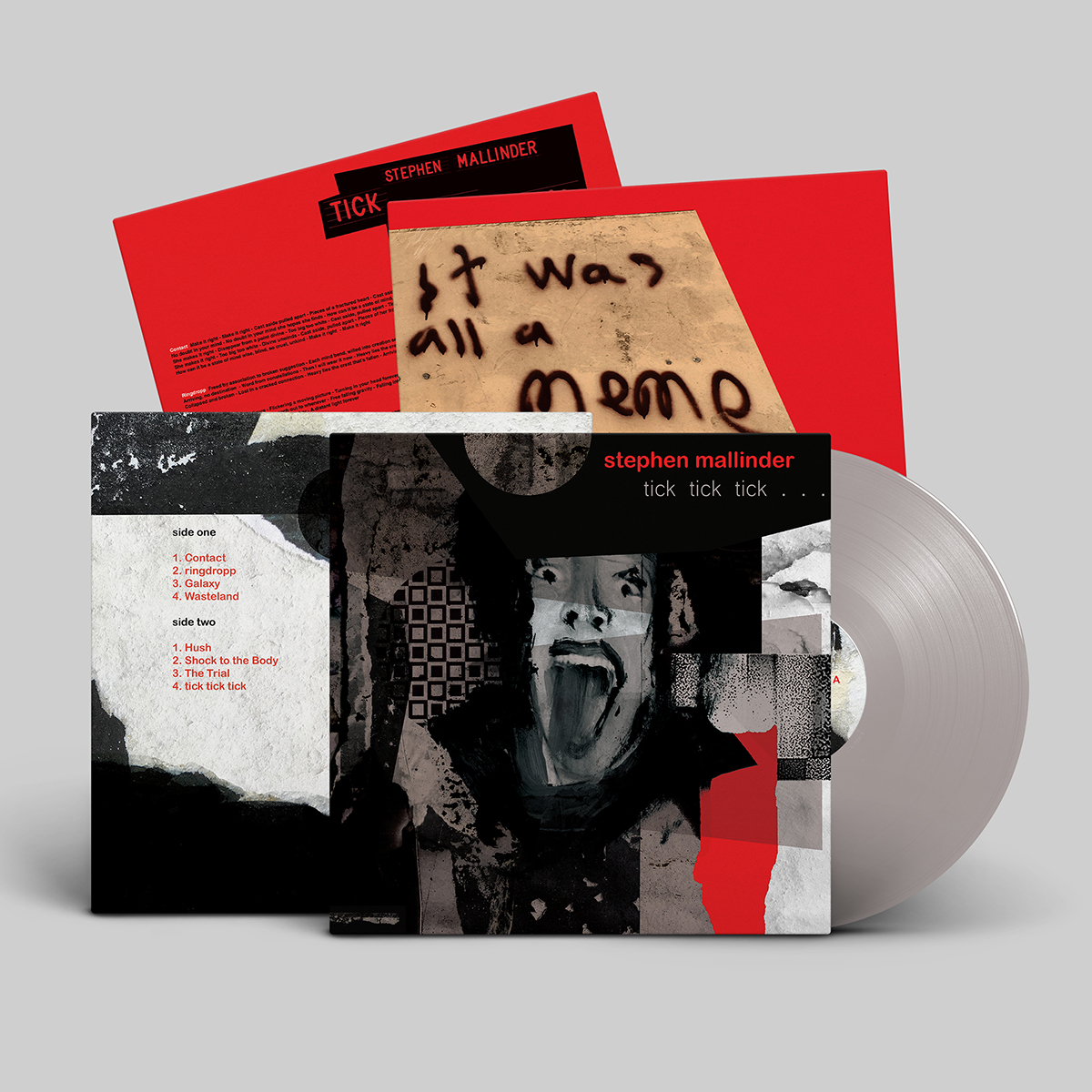 Tick Tick Tick Grey (Signed) Vinyl - Stephen Mallinder