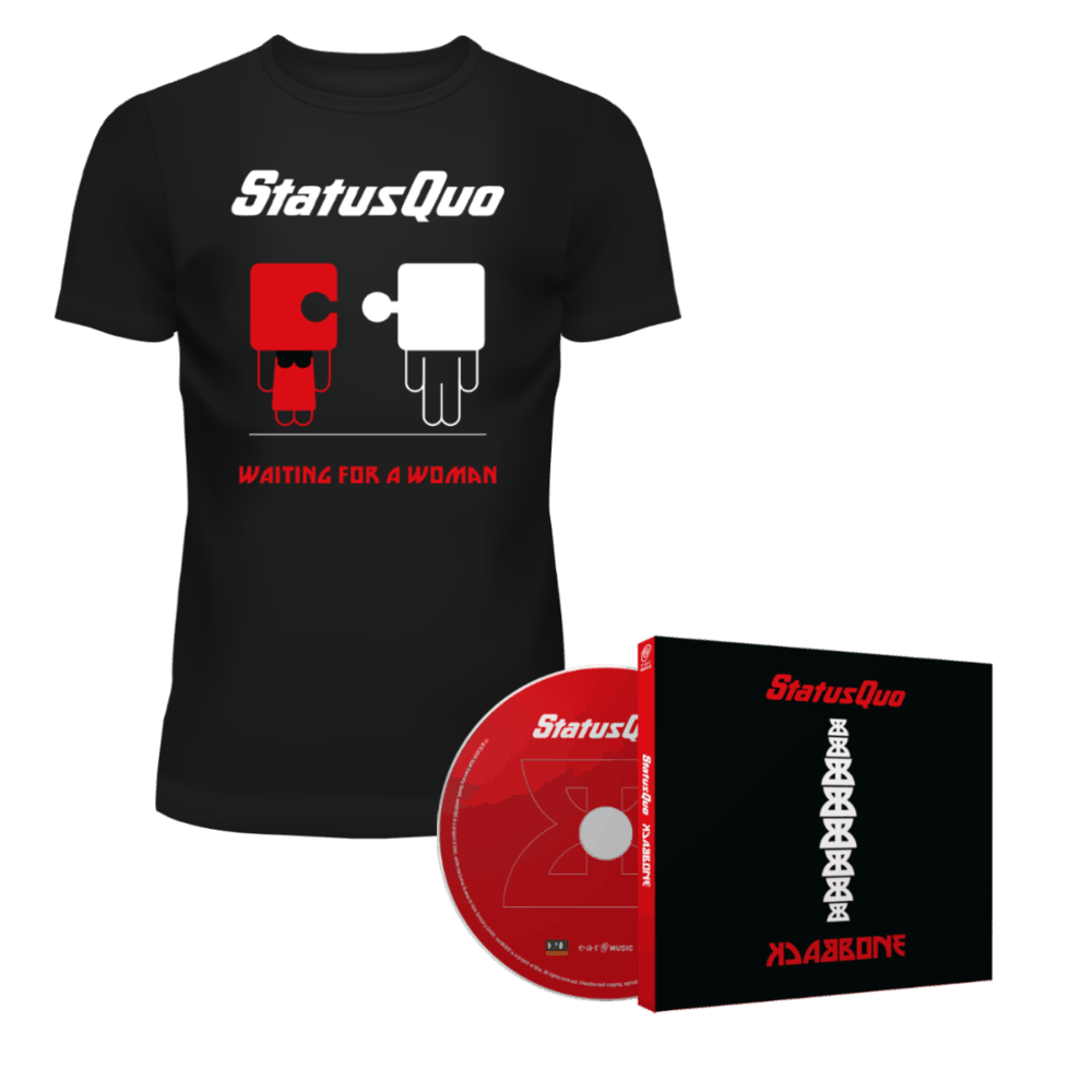 Backbone Deluxe CD + Waiting For A Woman T-Shirt - Status Quo