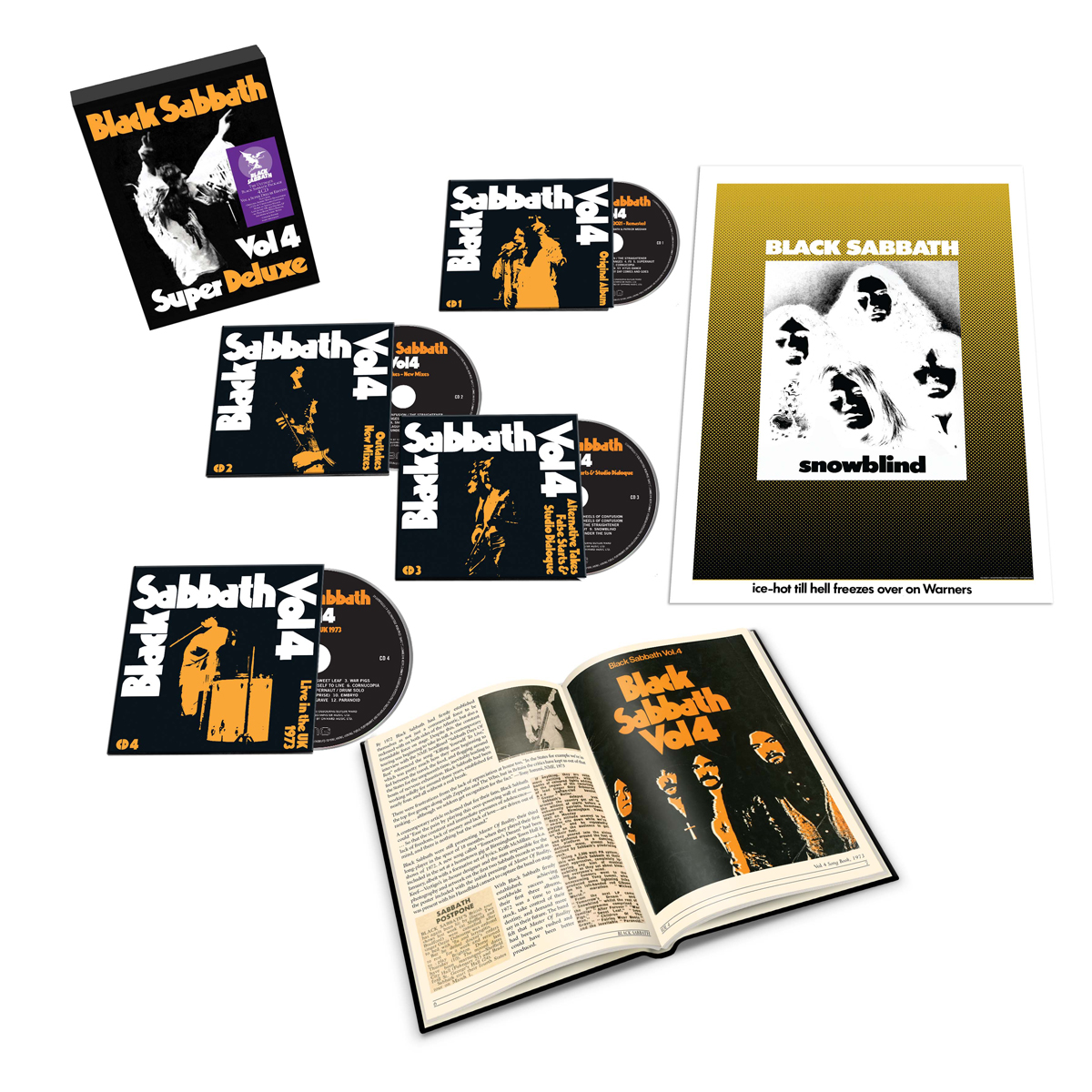 Vol. 4 Super Deluxe 4CD Boxset - Black Sabbath