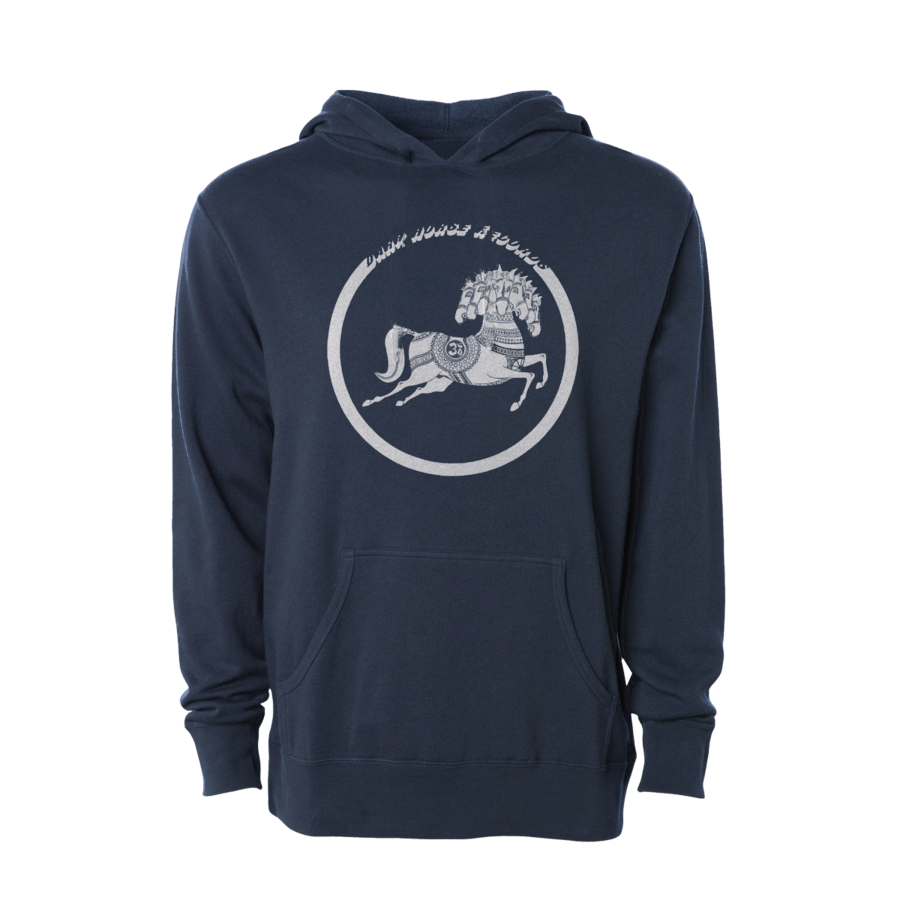 Slate Blue Dark Horse Records Pullover Hoodie - George Harrison