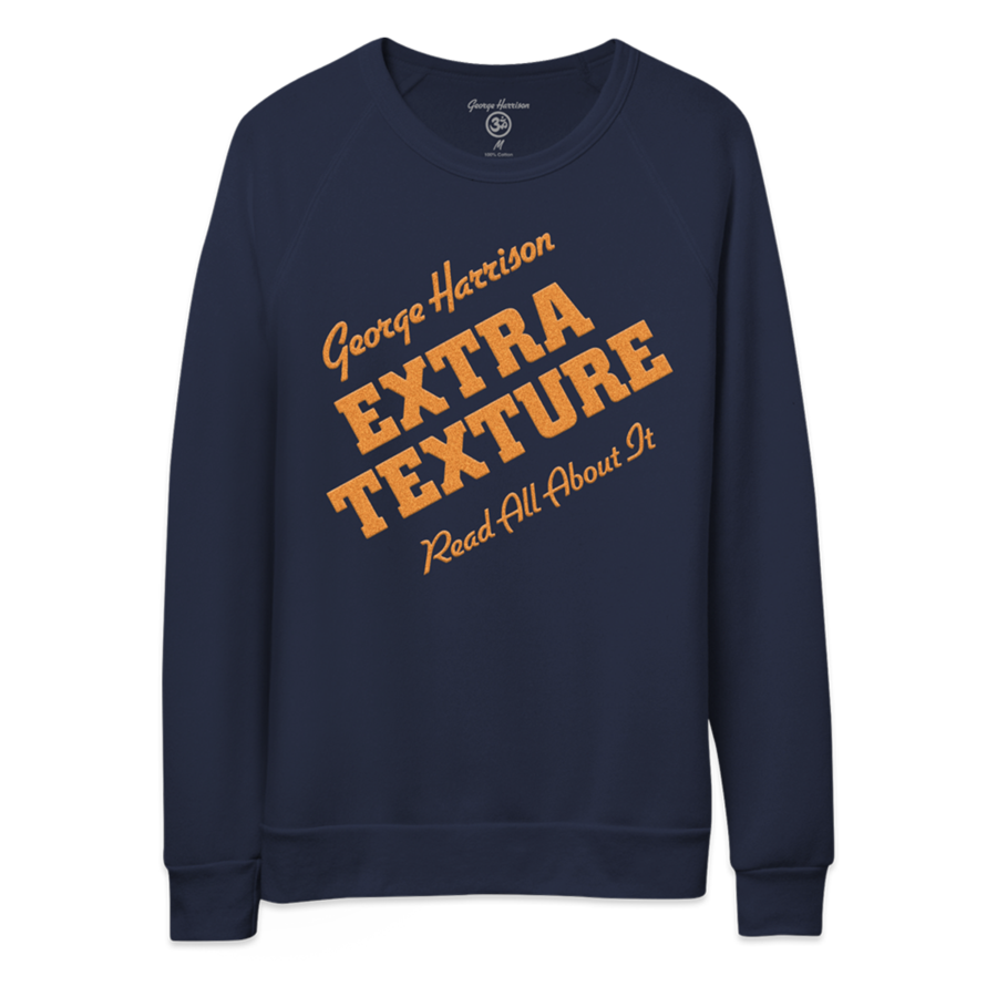 Extra Texture Flocking Navy Crewneck - George Harrison