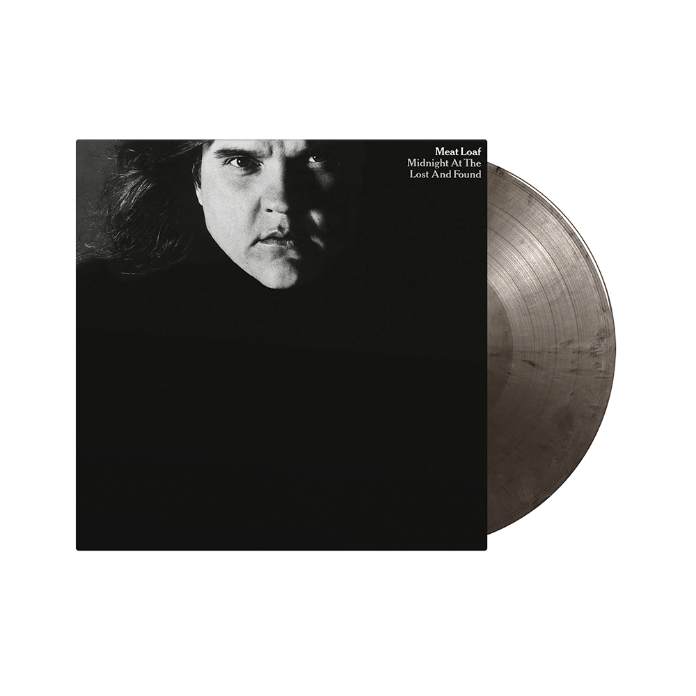 Midnight At The Lost and Found Silver and Black Marbled Heavyweight Vinyl – Meat Loaf