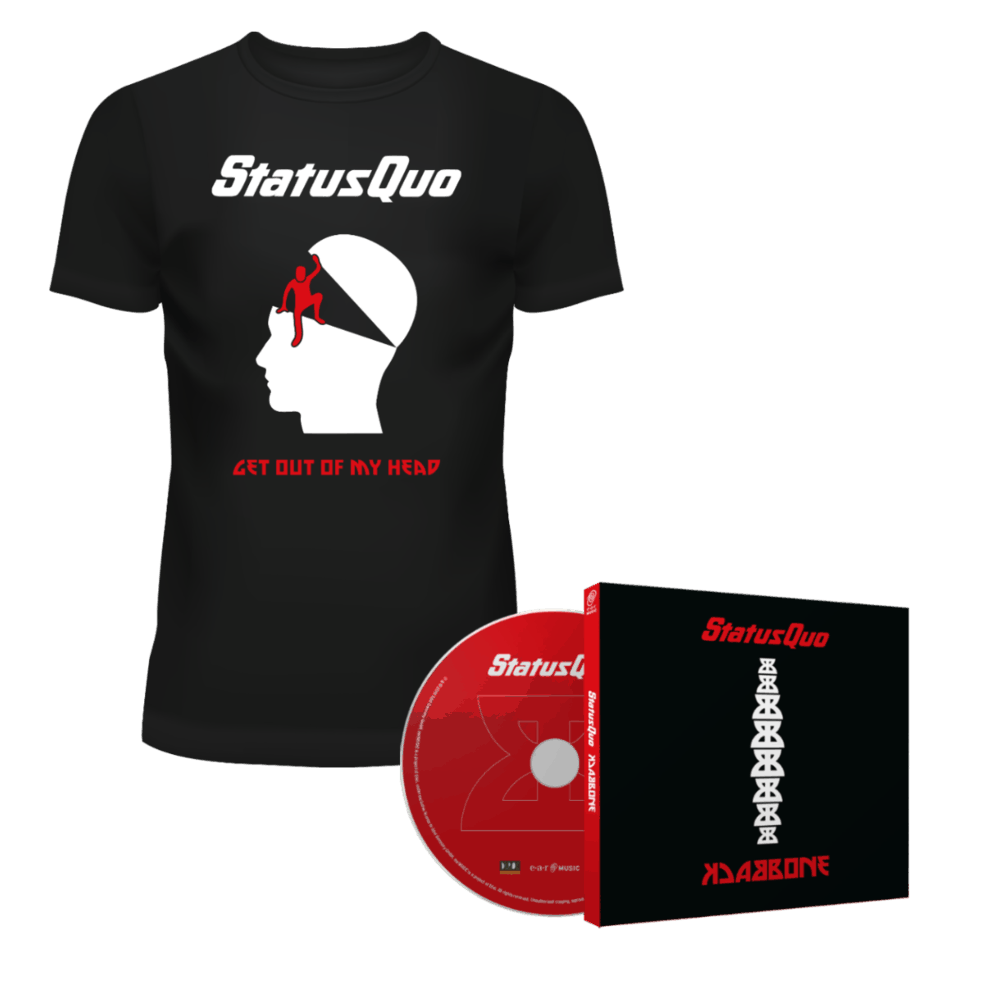 Backbone Deluxe CD + Get Out Of My Head T-Shirt - Status Quo