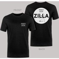 Zilla Black Vinyl Style T-Shirt - Fenech-Soler