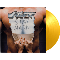 Stay Hard Translucent Yellow Heavyweight Vinyl - Raven