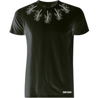 Neckline Trees Black T-Shirt