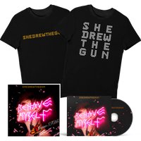 CD & T-Shirt (Includes Signed 12" Print)" - She Drew The Gun