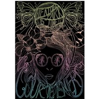 Heaton Park Hand Illustrated Ombre Printed Art Print (Signed) - Courteeners