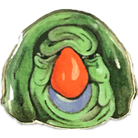 Bird Man Pin - White Denim