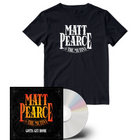 Gotta Get Home CD + White Logo T-Shirt - Matt Pearce & The Mutiny