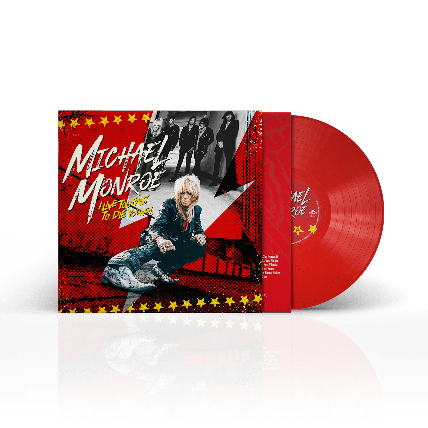I Live Too Fast to Die Young Red Heavyweight Vinyl - Michael Monroe