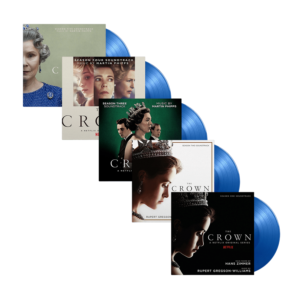 The Crown Season 1-5 Royal Blue Vinyl Bundle