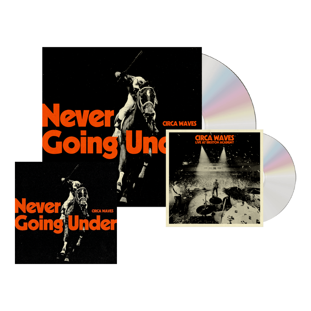 Never Going Under Deluxe Digital Album + CD (Signed) + Live At Brixton CD