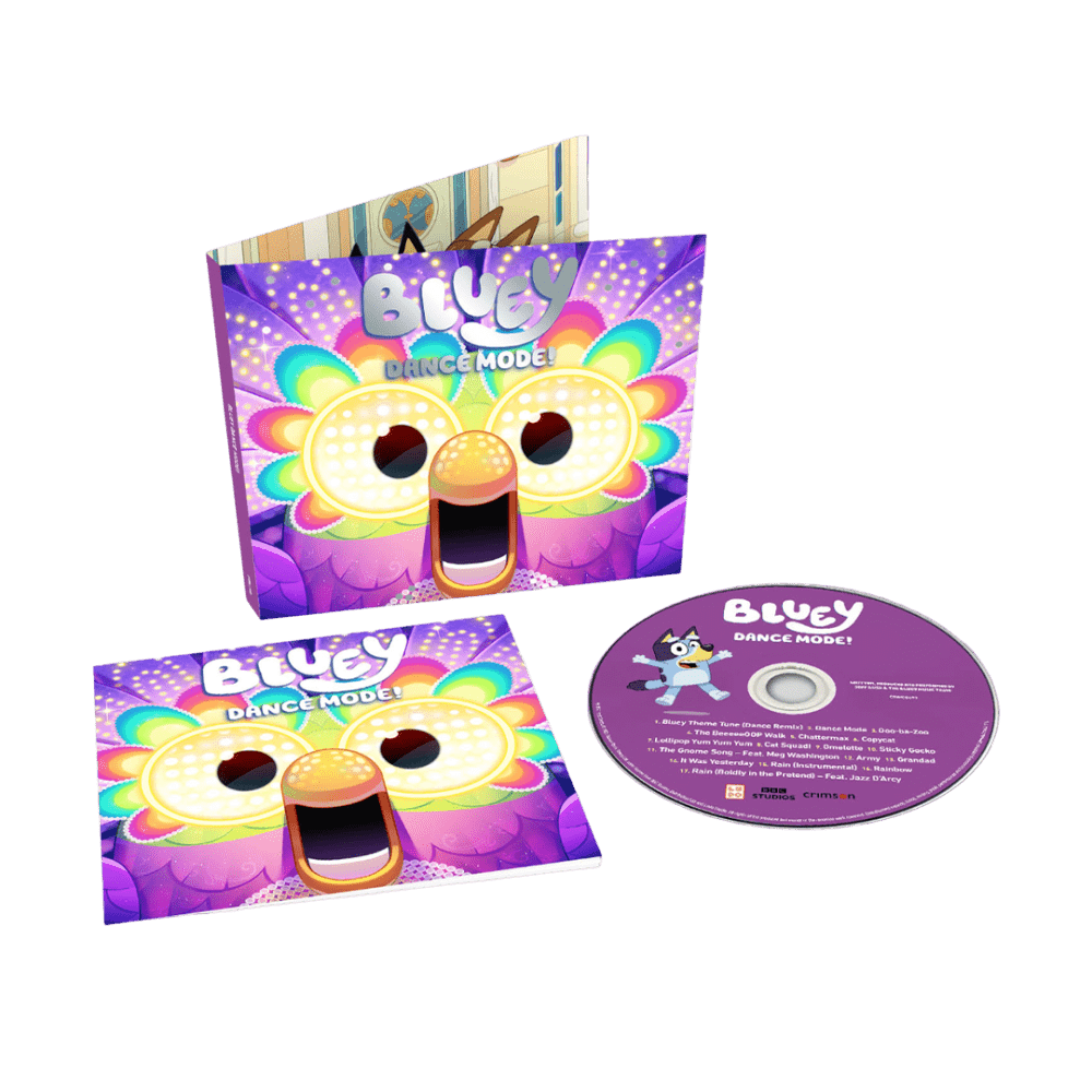 Dance Mode! + Bluey Stickers CD