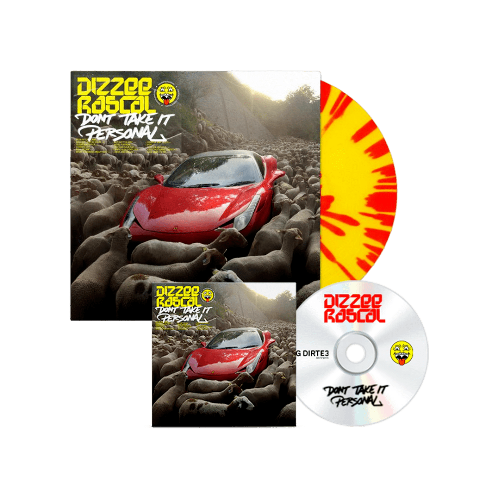 Don't Take It Personal Yellow Red Splatter + CD