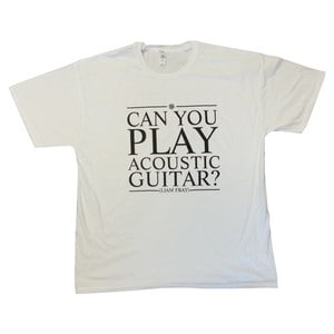 Mens Acoustic White T-Shirt