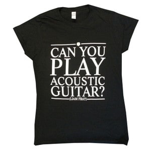 Ladies Acoustic Black T-Shirt