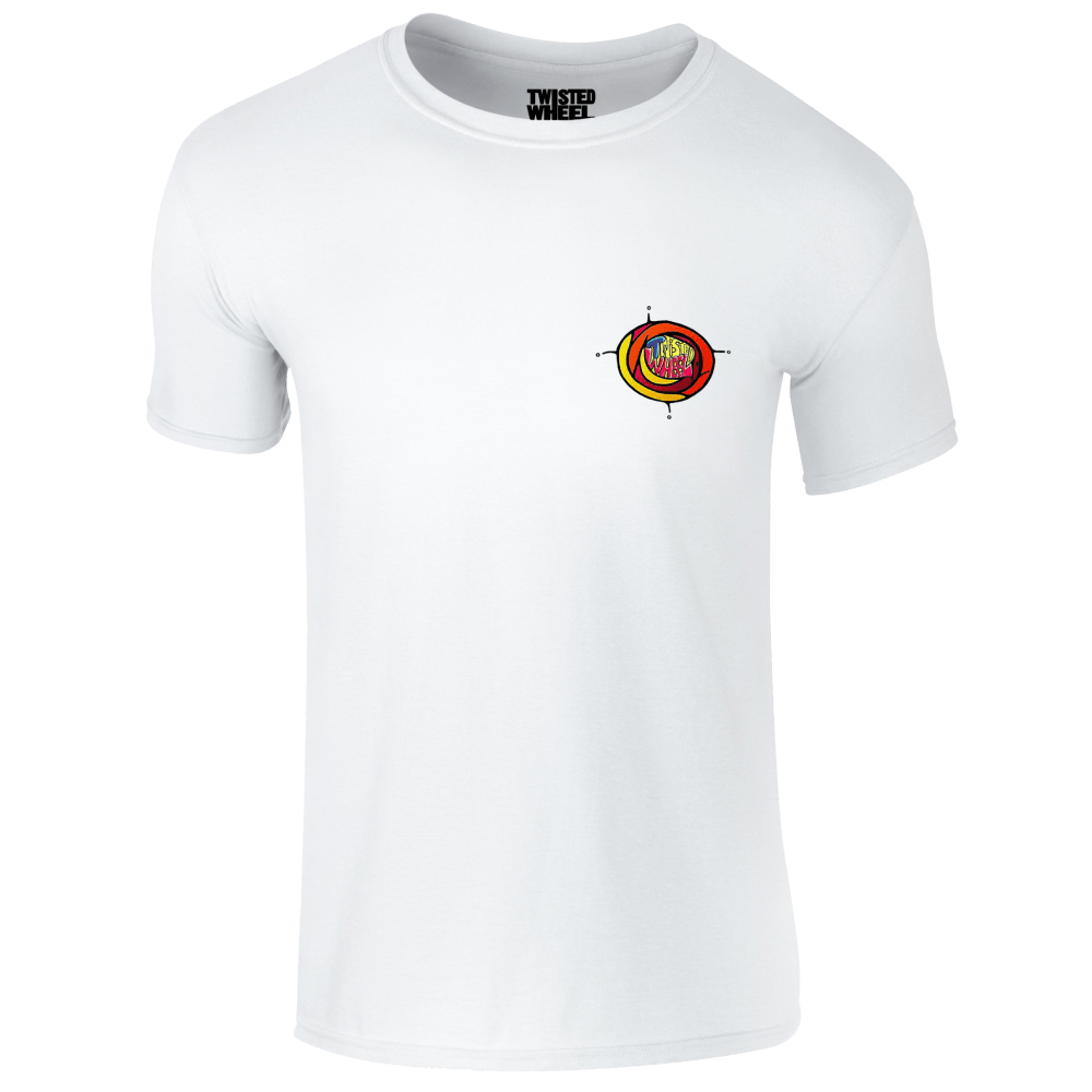 Coloured Chest Logo White T-Shirt