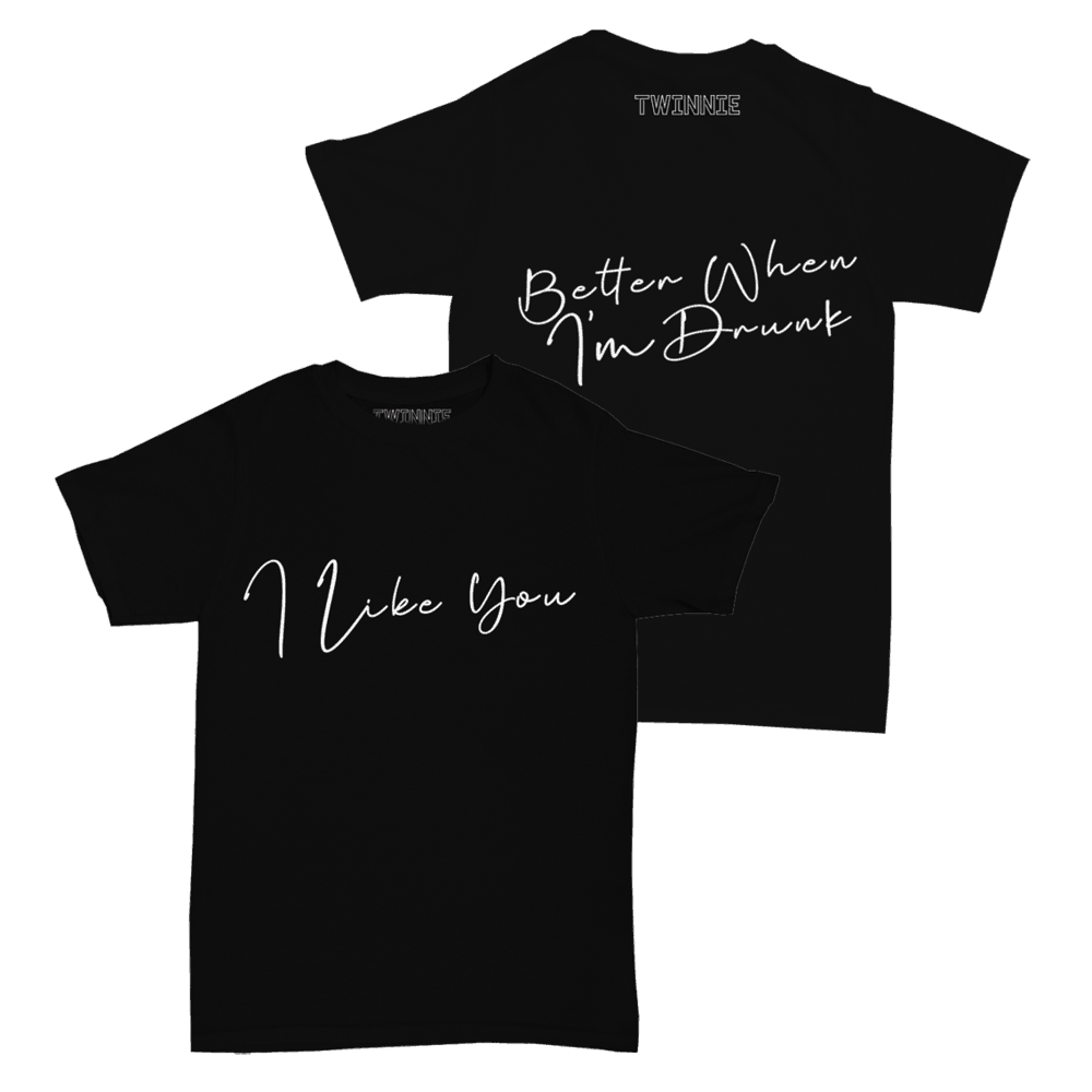 I Like You Black Script T-Shirt