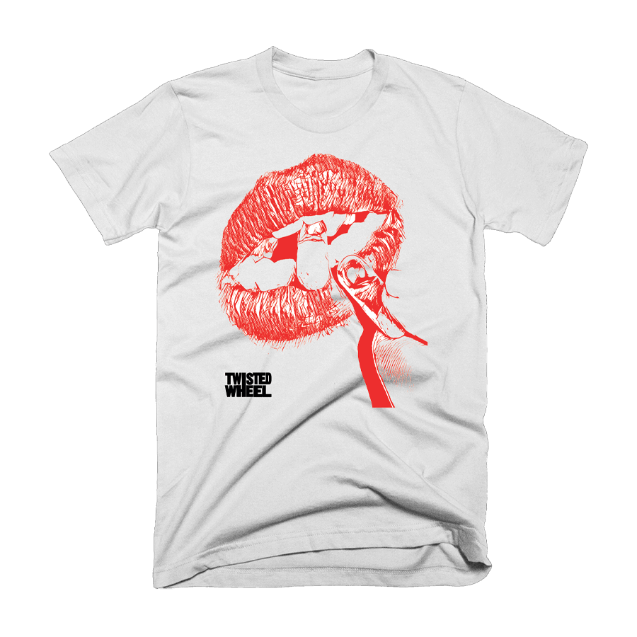 Red Lips White T-Shirt