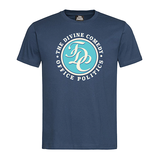 Office Politics T-shirt - TDC logo (Blue)