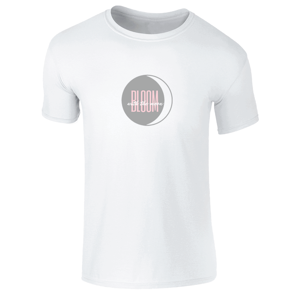 Bloom with the Moon - White Tee