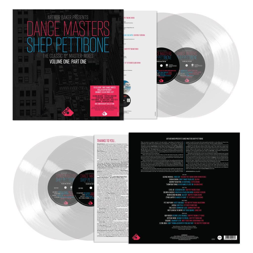 Arthur Baker Presents Dance Masters - The Shep Pettibone Master-Mixes Vol One: Part One Clear Double Heavyweight Vinyl