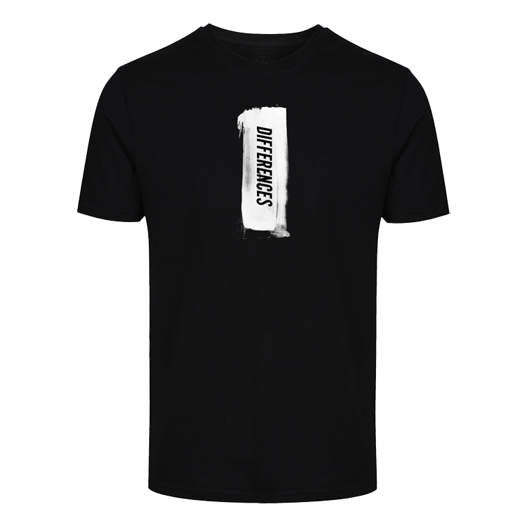 Differences Paint Stripe Black T-Shirt