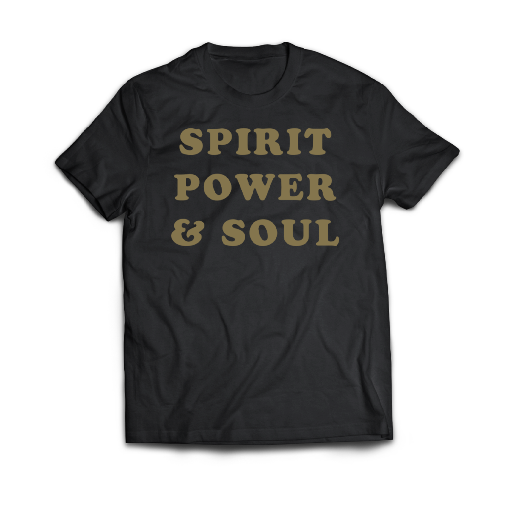 Spirit Power & Soul Black T-Shirt