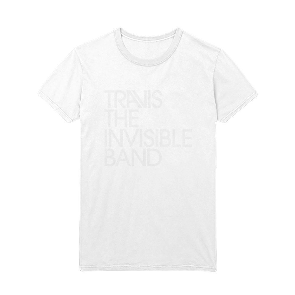 The Invisible Band T-Shirt (White Mono)