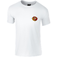Coloured Chest Logo White T-Shirt