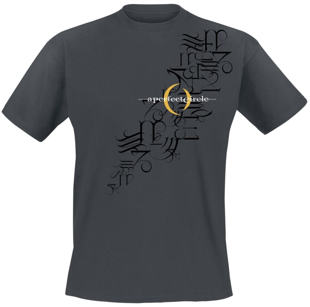 A Perfect Circle Hieroglyphics T-shirt charcoal