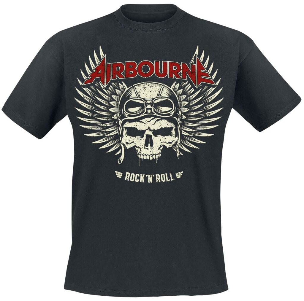 Airbourne Red Logo Mono Scorch T-shirt black