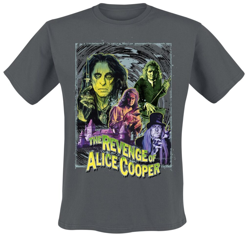 Alice Cooper Revenge Splatter T-shirt charcoal