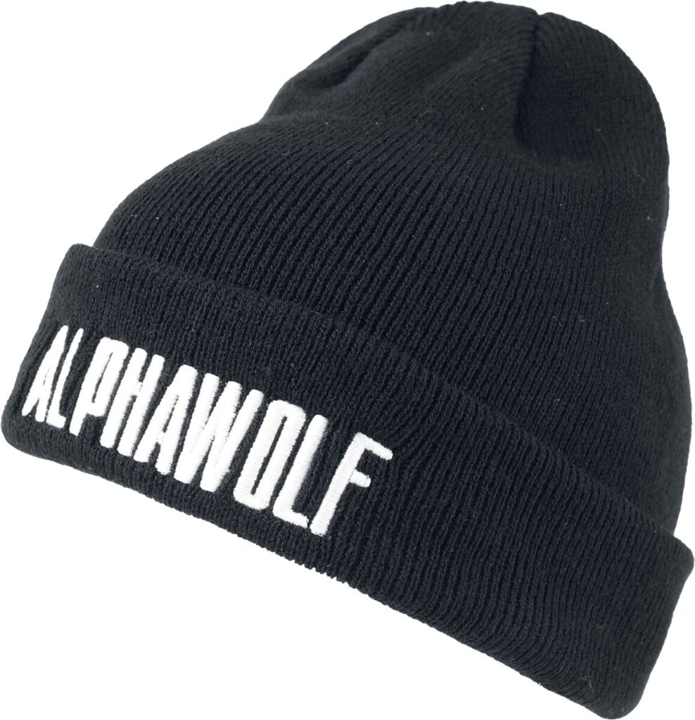 Alpha Wolf Logo Beanie black