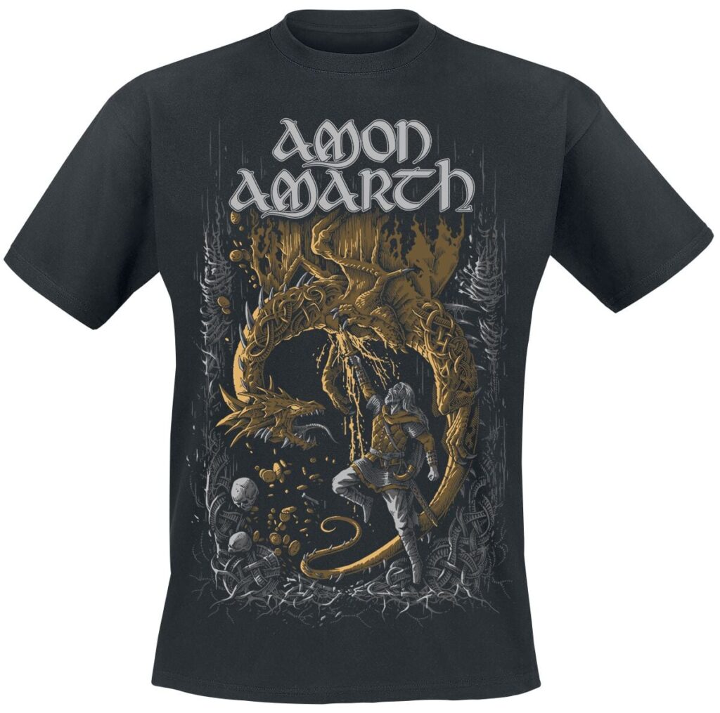 Amon Amarth Fafner's Gold T-shirt black