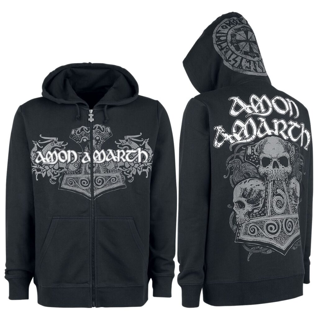 Amon Amarth Thorhammer Hoodie Jacket black
