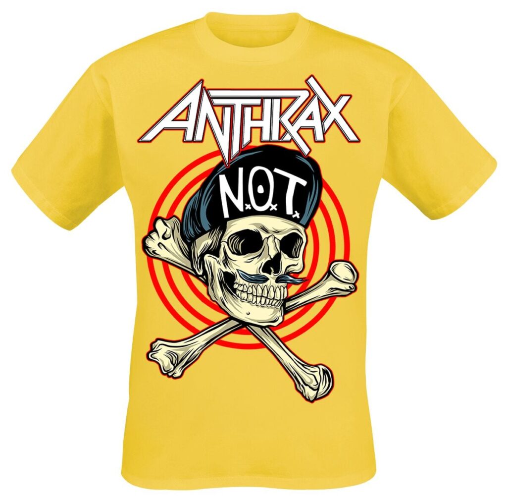 Anthrax Not Man T-shirt yellow
