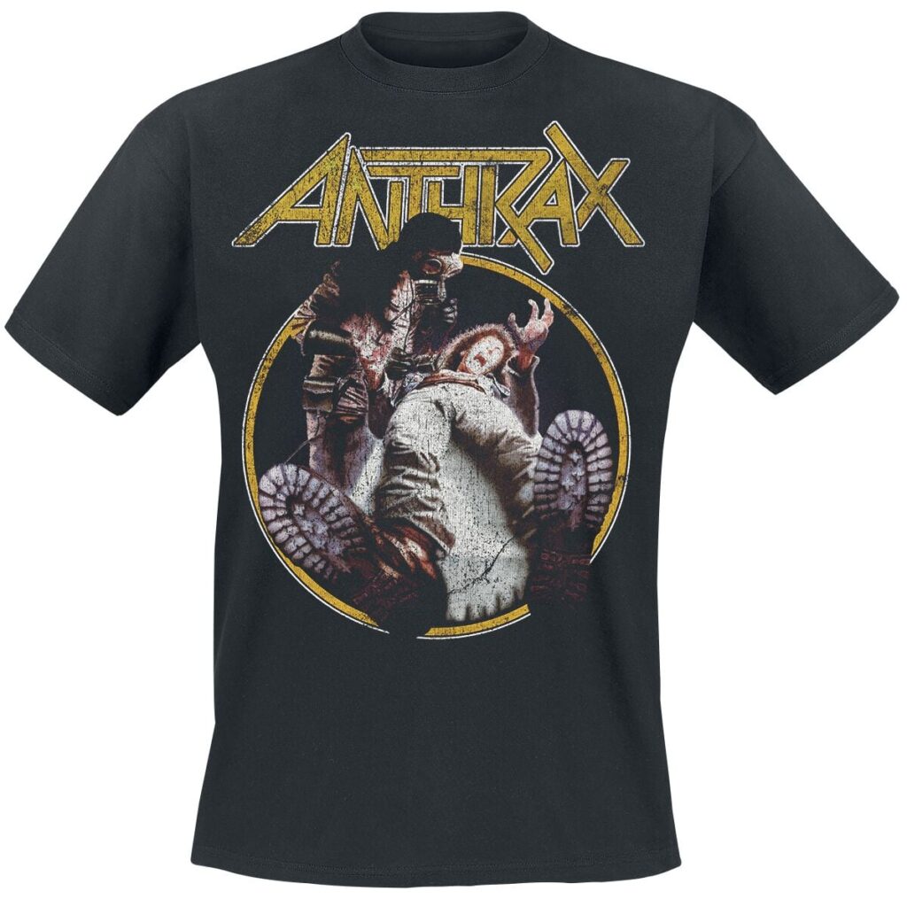 Anthrax Spreading The Disease Vintage Tour T-shirt black